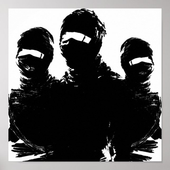 Tres ninjas. poster (Framsidan)