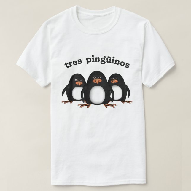 Tres Pingüinos Tee Shirt (Design framsida)