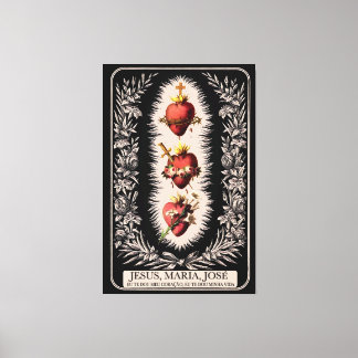 Três Sagrados Corações Canvastryck