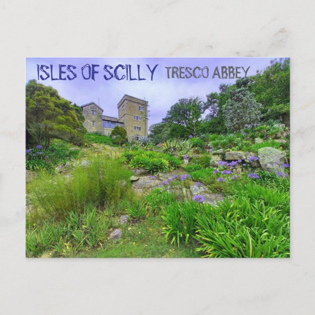 Tresco Abbey - Isles Of Scilly Vykort (Framsida)