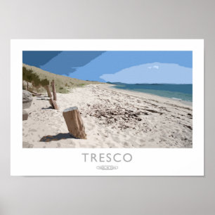 Tresco järnväg affisch