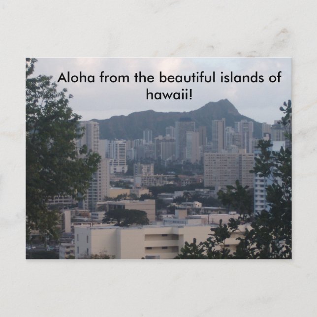 TRESMARIE 031, Aloha från de vackra öarna... Vykort (Framsida)