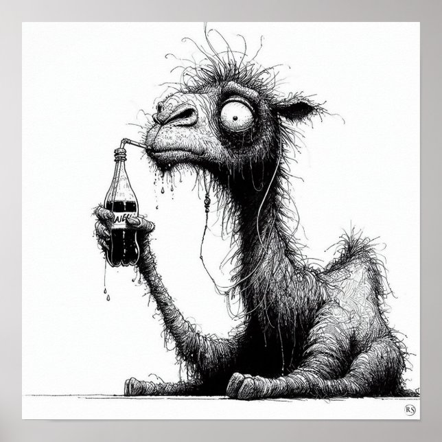 Tresty Camel-utskrift Poster (Framsidan)