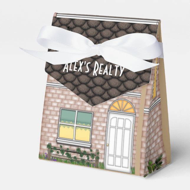 Tretruta för Realtor Open House Home-form Presentaskar (Framsidan Sidan)