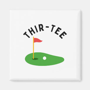 Trettio 30-års golf födelsedagsfest Trettioårs gol Magnet