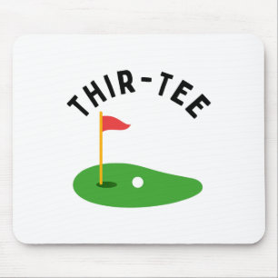 Trettio 30-års golf födelsedagsfest Trettioårs gol Musmatta