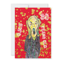 Trettio 30års födelsedag-konstnären inbjudan OMG