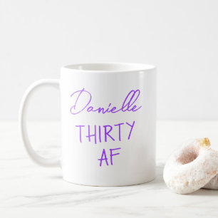 TRETTIO AF 30-årsdag Roligt Personligt Kaffemugg