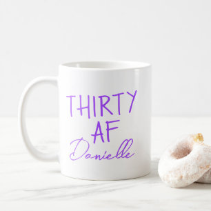 TRETTIO AF 30års födelsedag Funny Personlig Kaffemugg