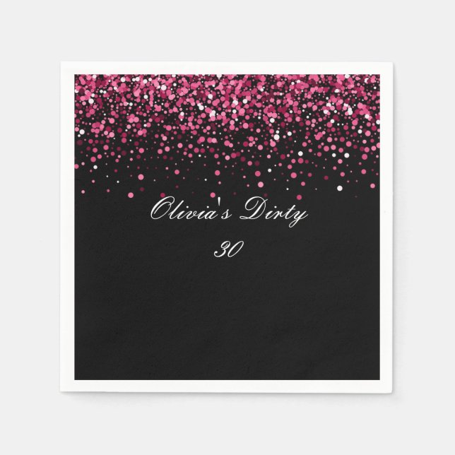trettio år gamla party underlägg pappersservett (Framsidan)