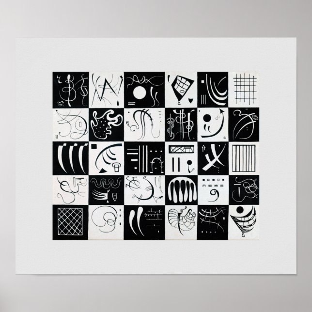 Trettio av Wassily Kandinsky Poster (Framsidan)