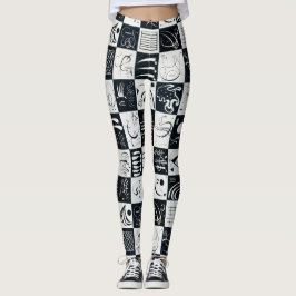 Trettio, biomorfisk abstraktion - Kandinsky Leggings