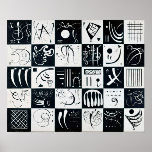 Trettio, biomorfisk abstraktion - Kandinsky Poster
