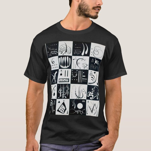 Trettio, biomorfisk abstraktion - Kandinsky T Shirt (Framsida)