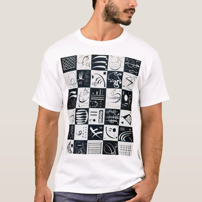 Trettio, biomorfisk abstraktion - Kandinsky T Shirt (Framsida)