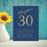 Trettio Blue Guld 30års födelsedag Party Inbjudningar<br><div class="desc">Fira en milstolpe-födelsedag med din familj och dina vänner med den här snyggten, blått och guld-manusinbjudan till 30års födelsedag-festen! Den här eleganten är en perfekt för en milstolpe i firande och kommer säkert att göra dina gäster upphetsade för speciella dag. Inbjudan er familj och vänner som går med er att...</div>