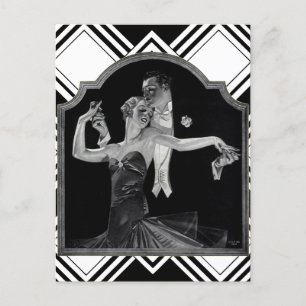 Trettio Dancing Deco Vykort