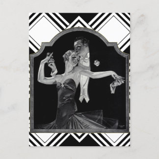 Trettio Dancing Deco Vykort