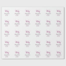 Trettio födelsedag rosa glitter stjärnor svart 30- presentpapper