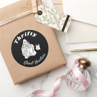 Trettio Ghost Hunters - Round Stickers Runt Klistermärke