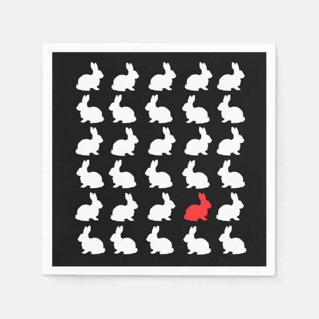 Trettio Lycklig Bunnies Pappersservett (Framsidan)