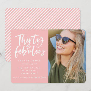 trettio och fantastiska bilder av födelsedagsfeste inbjudningar