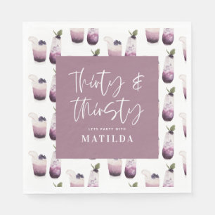 Trettio och trettio 30års födelsedag party pappersservett