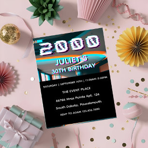 trettio party 30års födelsedag inbjudningar
