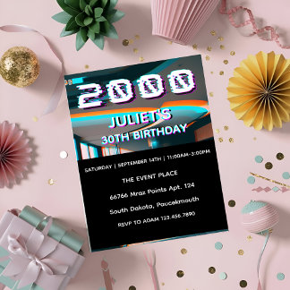 trettio party 30års födelsedag inbjudningar