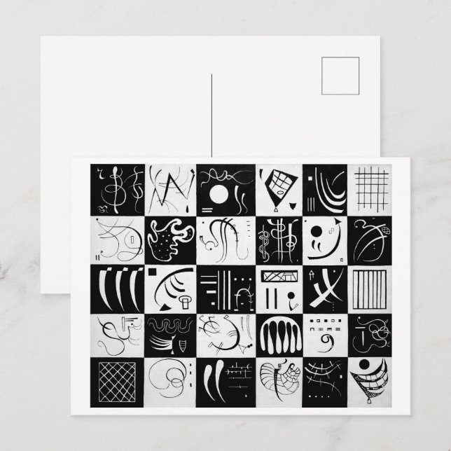 Trettio | Wassily Kandinsky | Vykort (Fram/baksida)