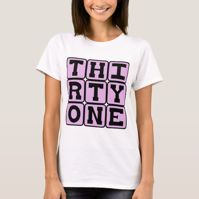 Trettioett, Nummer 31 Tee Shirt (Framsida)