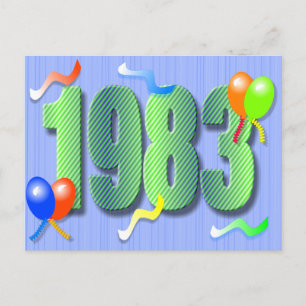 Trettionde födelsedagen 1983 Postkort Vykort