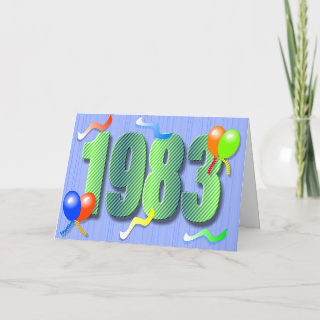 Trettionde kort för födelsedag 1983 (Framsida)