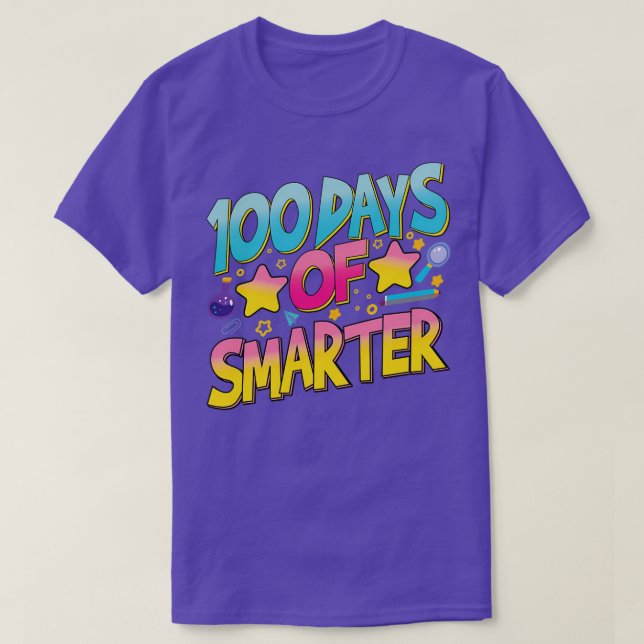 Trettionde skoldagen i lycklig, 00 dagar, smartare t shirt (Design framsida)