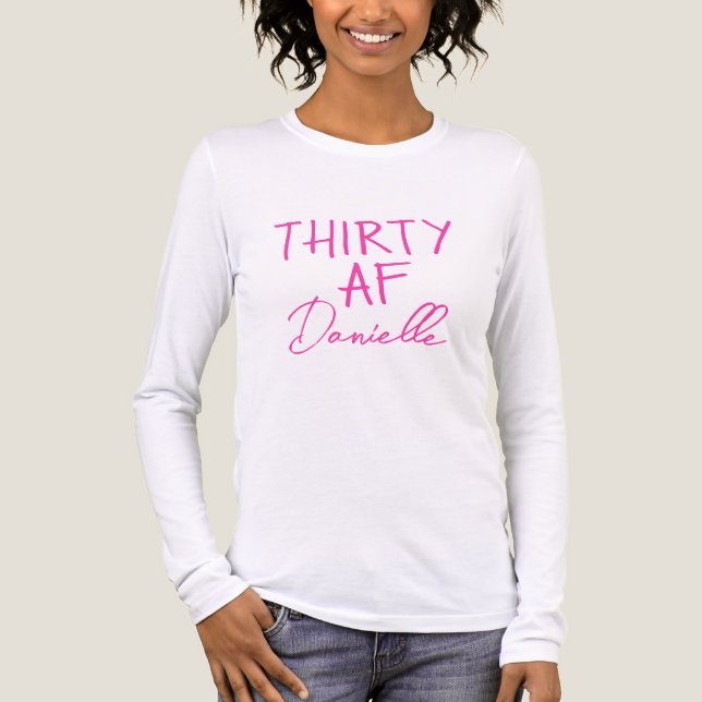 TRETTITY AF Funny 30års födelsedag Rosa T Shirt (Framsida)
