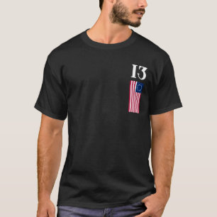 Tretton kolonier Betsy Ross Flagga T Shirt