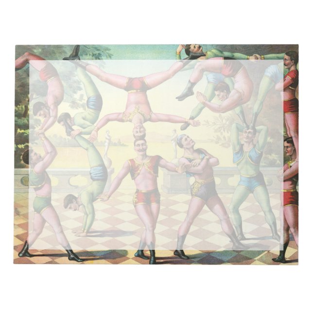 Tretton Manar som gör Acrobatik Anteckningsblock (Framsida)