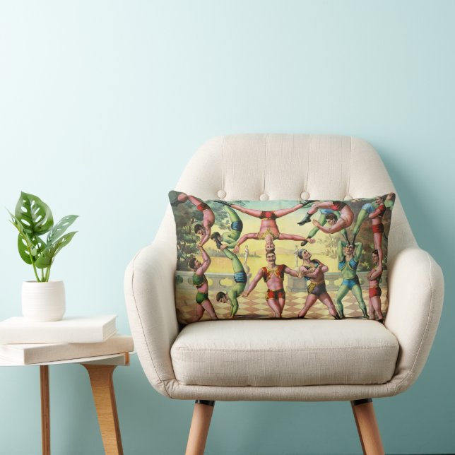 Tretton Manar som gör Acrobatik Lumbarkudde (Stol)