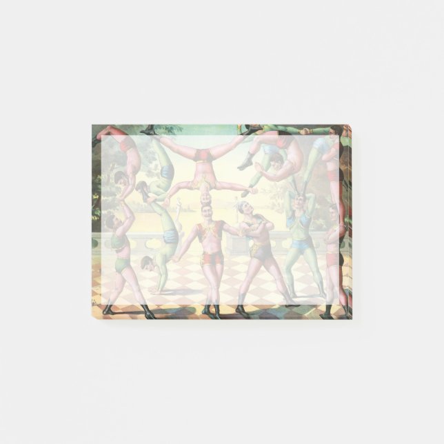 Tretton Manar som gör Acrobatik Post-it Block (Framsida)