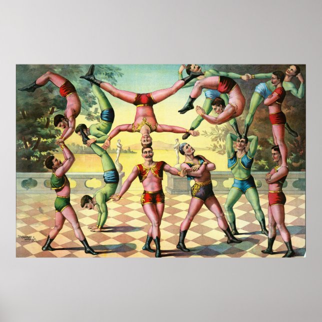 Tretton Manar som gör Acrobatik Poster (Framsidan)