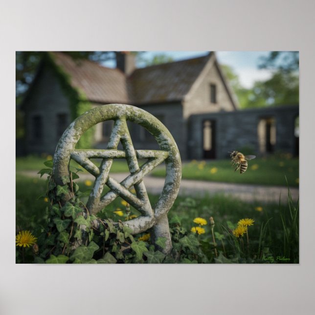 Tretton symboler: Pentacle Poster utskrift (Framsidan)