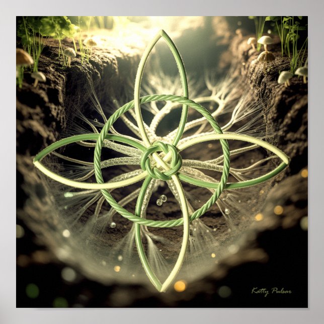 Tretton symboler: Witch Knot Poster Skriv ut (Framsidan)