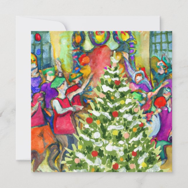 Trettondagsafton Julkort (Framsida)