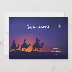 Trettondedag jul Siluett Julkort