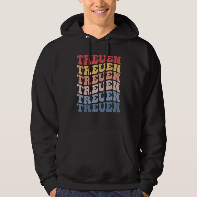 Treuen City Groovy Retro Hoodie (Framsida)