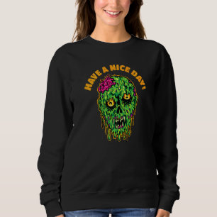 Treva Dagar Med Zombiehuvud Och Hjälshuggna T Shirt