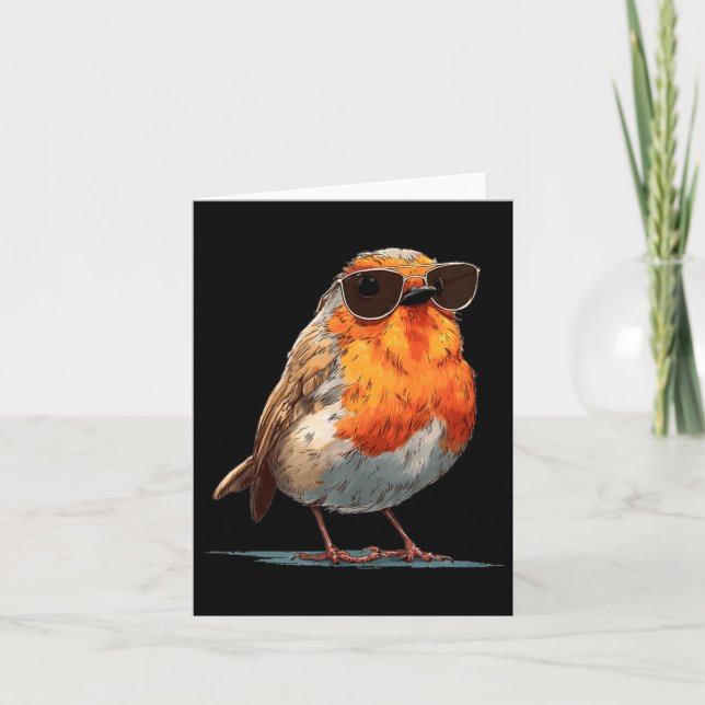 Treva solglasögon Fågelkostym för Robin och Feathe Kort (Framsida)