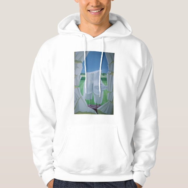 Treva statyer sweatshirt med luva (Framsida)