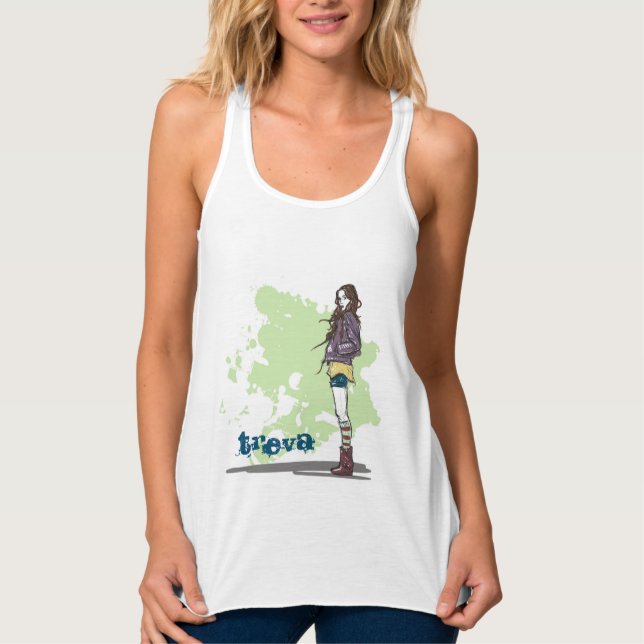 Treva tank linne med racerback  (Framsida)