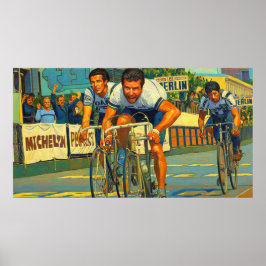 Trevägs Sprint Paris-Roubaix 1981-målning Poster